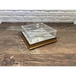 Altın Düz Çikolata Kutusu 25 cm